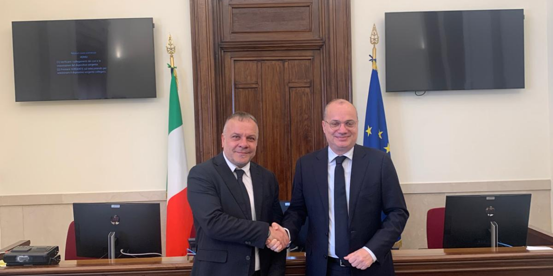 Igli Hasani e Arnaldo Lomuti incontro a Roma per legami più stretti tra Italia e Albania